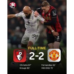 Manchester United 2-2 AFC Bournemouth
